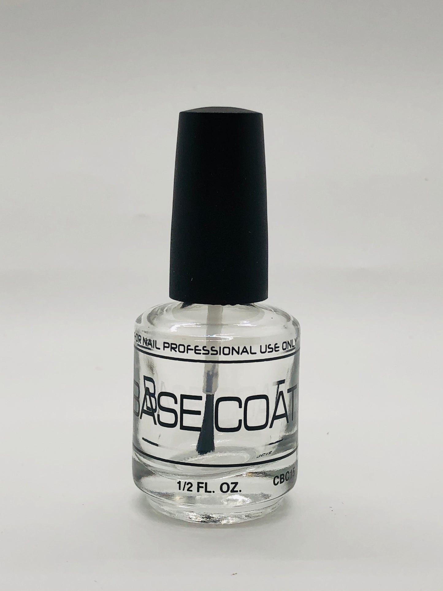 Base Coat Empty Glass Bottle 0.5oz - Premier Nail Supply 