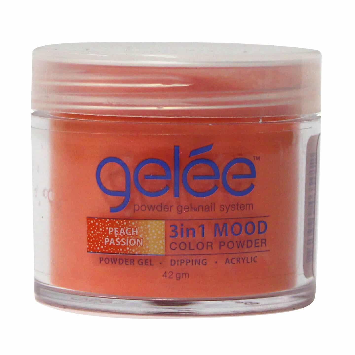 Gelee 3 in 1  Mood Powder - Peach Passion 1.48 oz - #GCPM01 - Premier Nail Supply 