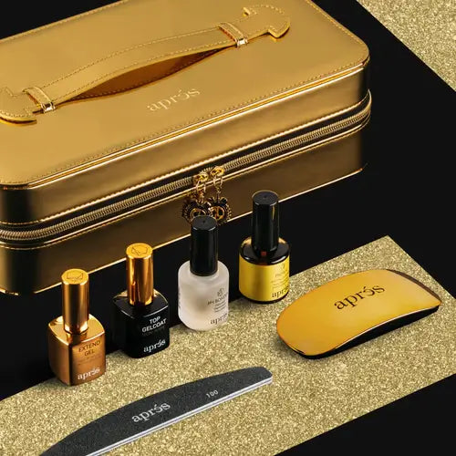 Apres Gel X Nail Extension Kit Gold - Premier Nail Supply 