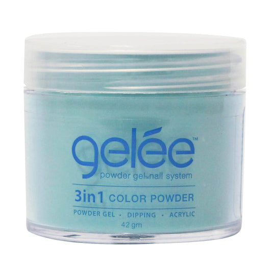Gelee 3 in 1 Powder - Tropical Teal 1.48 oz - #GCP40 - Premier Nail Supply 