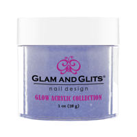 Glam & Glits Glow Acrylic (Shimmer) Lighting Blue  1oz - GL2039 - Premier Nail Supply 