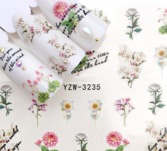 Spring Flowers YZW3235 - Premier Nail Supply 