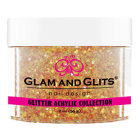 Glam & Glits - Glitter Acrylic Powder - Halloween Orange 2oz - GAC20 - Premier Nail Supply 