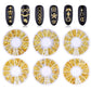 Gold Sequins Sea Animal 3D Design XY-07 - Premier Nail Supply 