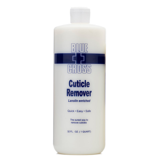 Blue Cross Cuticle Remover Lanolin Enriched 32 oz - Premier Nail Supply 