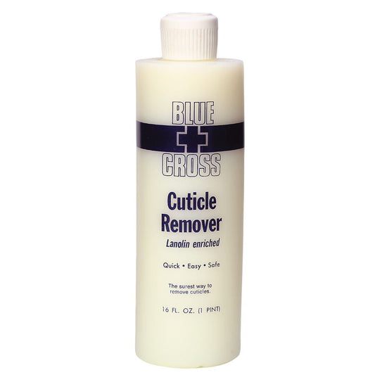 Blue Cross Cuticle Remover Lanolin Enriched 16 oz - Premier Nail Supply 