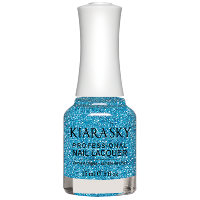 Kiara Sky All in one Nail Lacquer - Blue Lights  0.5 oz - #N5071 -Premier Nail Supply