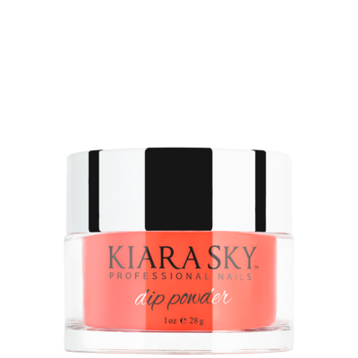 Kiara Sky Dipping Glow Powder - Bright Clementine 1 oz - #DG108 - Premier Nail Supply 