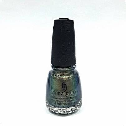 China Glaze Nail Lacquer  - Gone Glamping (Gold To Green Duo Chrome)  0.5 oz  - # 82704 - Premier Nail Supply 