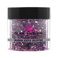 Glam & Glits Diamond Acrylic (Shimmer) - Purple Vixen 1 oz - DAC45 - Premier Nail Supply 