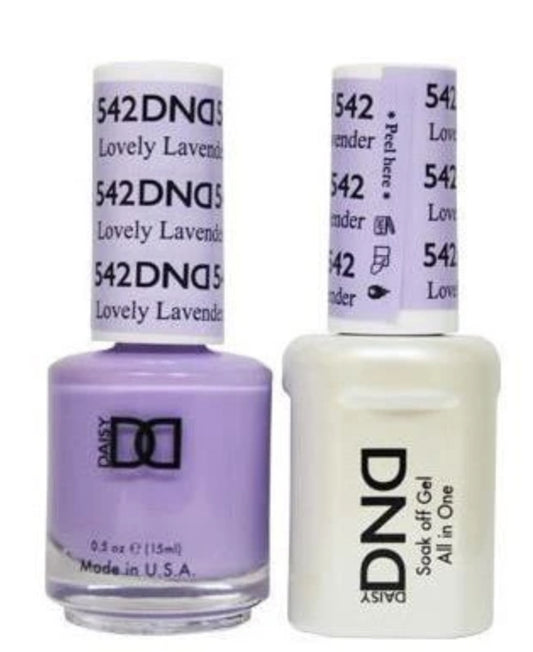 DND  Gelcolor - Lovely Lavender 0.5 oz - #DD542 - Premier Nail Supply 