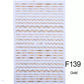 Wavy Line Gold Art Strip F139 - Premier Nail Supply 