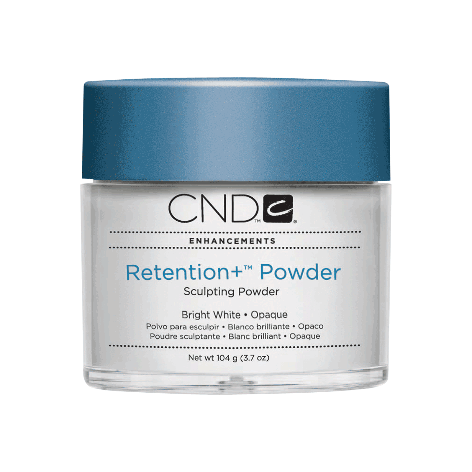 CND Acrylic Powder - Retention Powder Bright White Opaque - Premier Nail Supply 