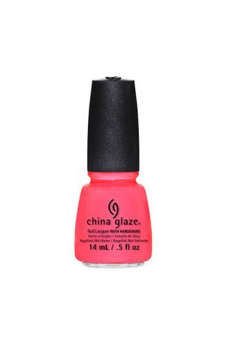 China Glaze Nail Lacquer - Shell-O - Coral-Pink - Jelly 0.5 oz - #81319 - Premier Nail Supply 