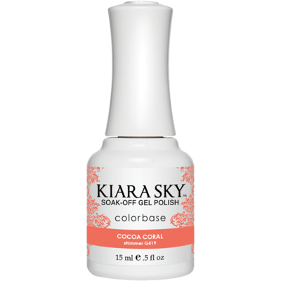 Kiara Sky Gelcolor - Cocoa Coral 0.5 oz - #G419 - Premier Nail Supply 