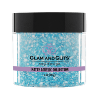 Glam & Glits Matte Acrylic Powder Caribbean Coconut 1oz - MAT615 - Premier Nail Supply 