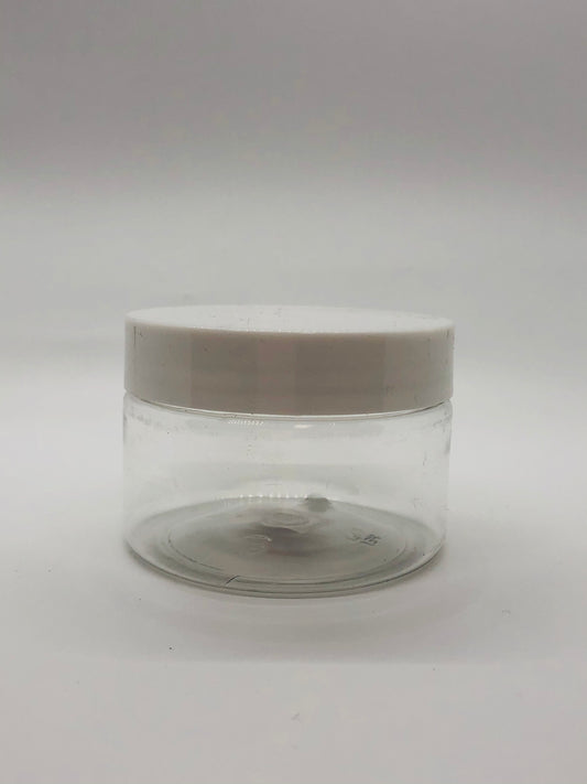 Berkeley White Cap Clear Jar 2oz - Premier Nail Supply 