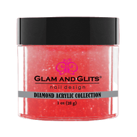 Glam & Glits Diamond Acrylic (Shimmer) Orange Blossom 1oz - DAC77 - Premier Nail Supply 