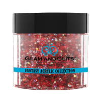 Glam & Glits - Fantasy Acrylic - Red Cherry 1oz - FAC528 - Premier Nail Supply 
