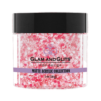 Glam & Glits Matte Acrylic Powder Pink Velvet 1oz - MAT622 - Premier Nail Supply 