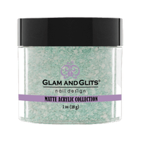 Glam & Glits Matte Acrylic Powder Sweet Mint 1oz - MAT611 - Premier Nail Supply 
