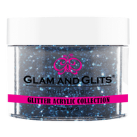 Glam & Glits - Glitter Acrylic Powder - Western Blue 2oz - GAC01 - Premier Nail Supply 