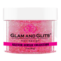 Glam & Glits - Glitter Acrylic Powder - Baby Pink 2oz - GAC26 - Premier Nail Supply 