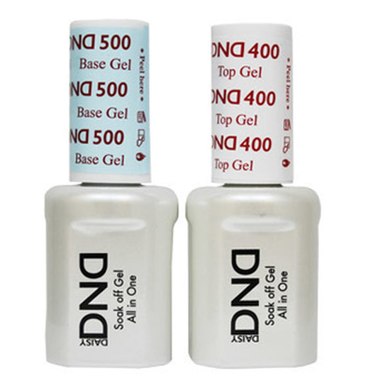 DND Duo No Wipe Top Coat #600 & Base Coat #500 - Premier Nail Supply 
