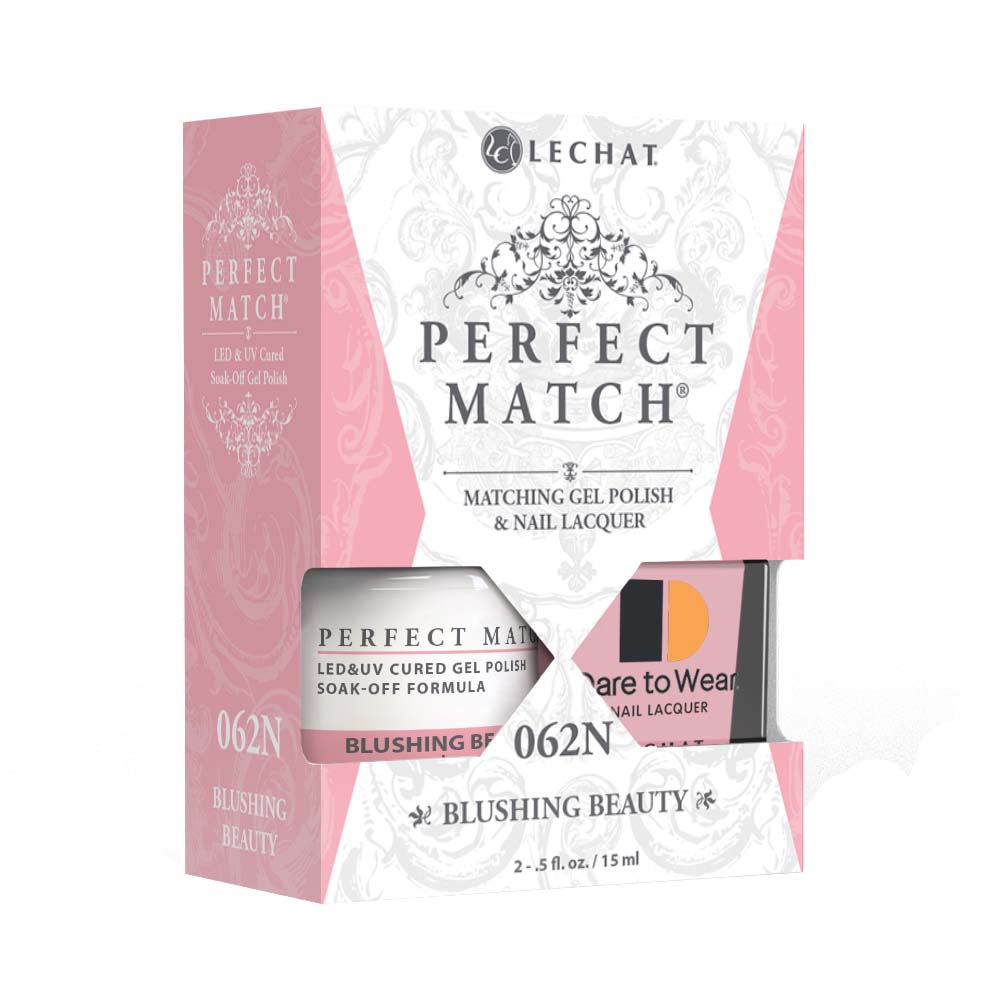 Lechat Perfect Match Gel Polish & Nail Lacquer Blushing Beauty - #PMS062N