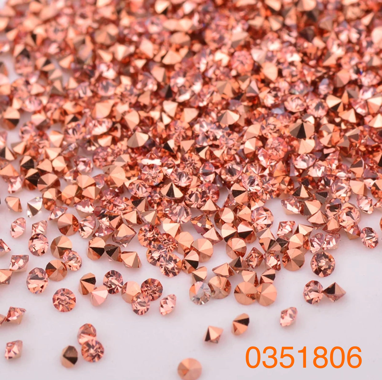 Rhinestone Pixie Light Rose Gold - Premier Nail Supply 