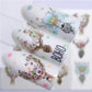 Elk Fox 3D Embossed Nail Design YZW-3074 - Premier Nail Supply 
