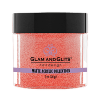Glam & Glits Matte Acrylic Powder Peach Cobbler 1oz - MAT643 - Premier Nail Supply 
