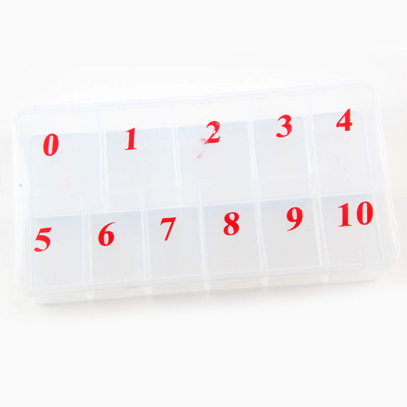 Empty Plastic Box For Nail Tips - #M14 - Premier Nail Supply 