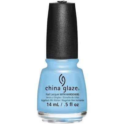 China Glaze Nail Lacquer - Don'T Be Shallow (Baby Blue Crème)  0.5 oz  - # 83413 - Premier Nail Supply 