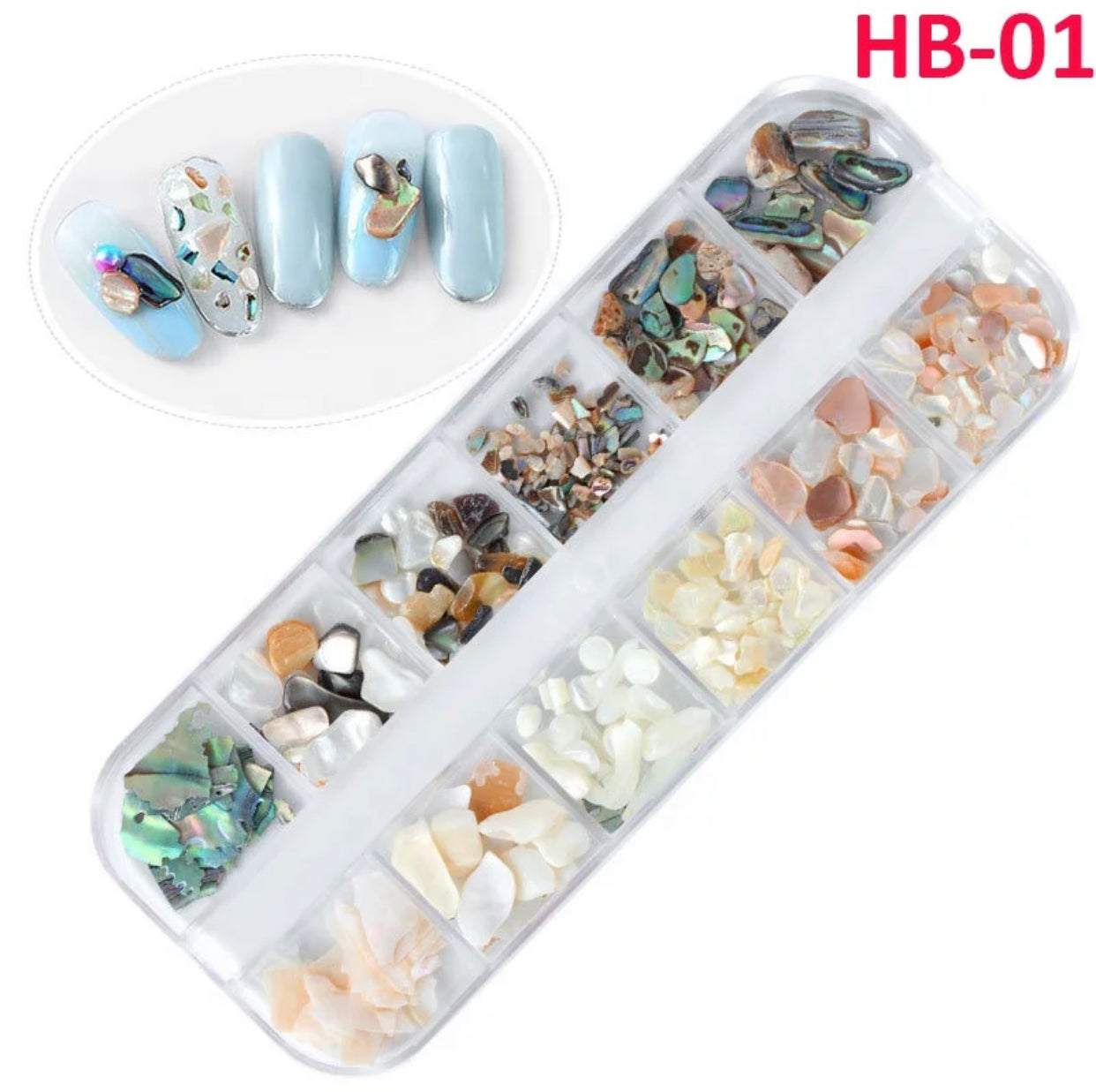 Fashion Seashells Jewelry 3D Charms Nail Art Design HB - Premier Nail Supply 