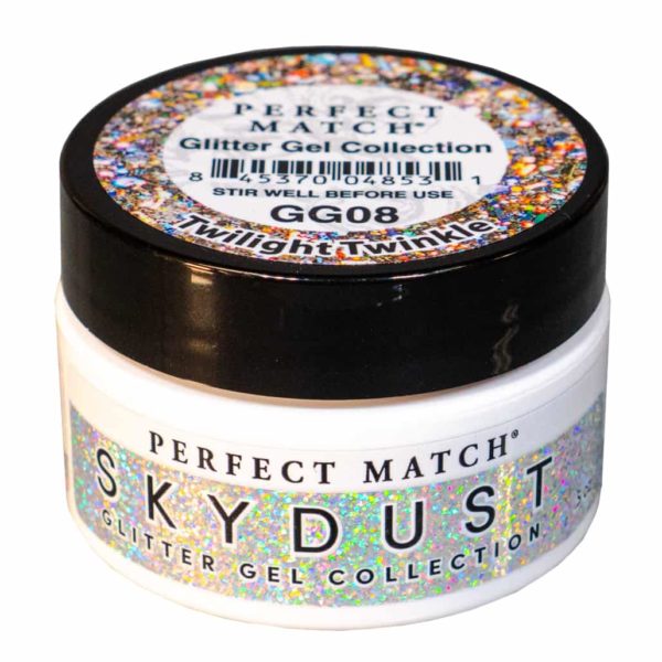 Lechat Perfect Match Glitter Gel  Skydust - Twilight Twinkle 0.5 oz - #GG08 - Premier Nail Supply 