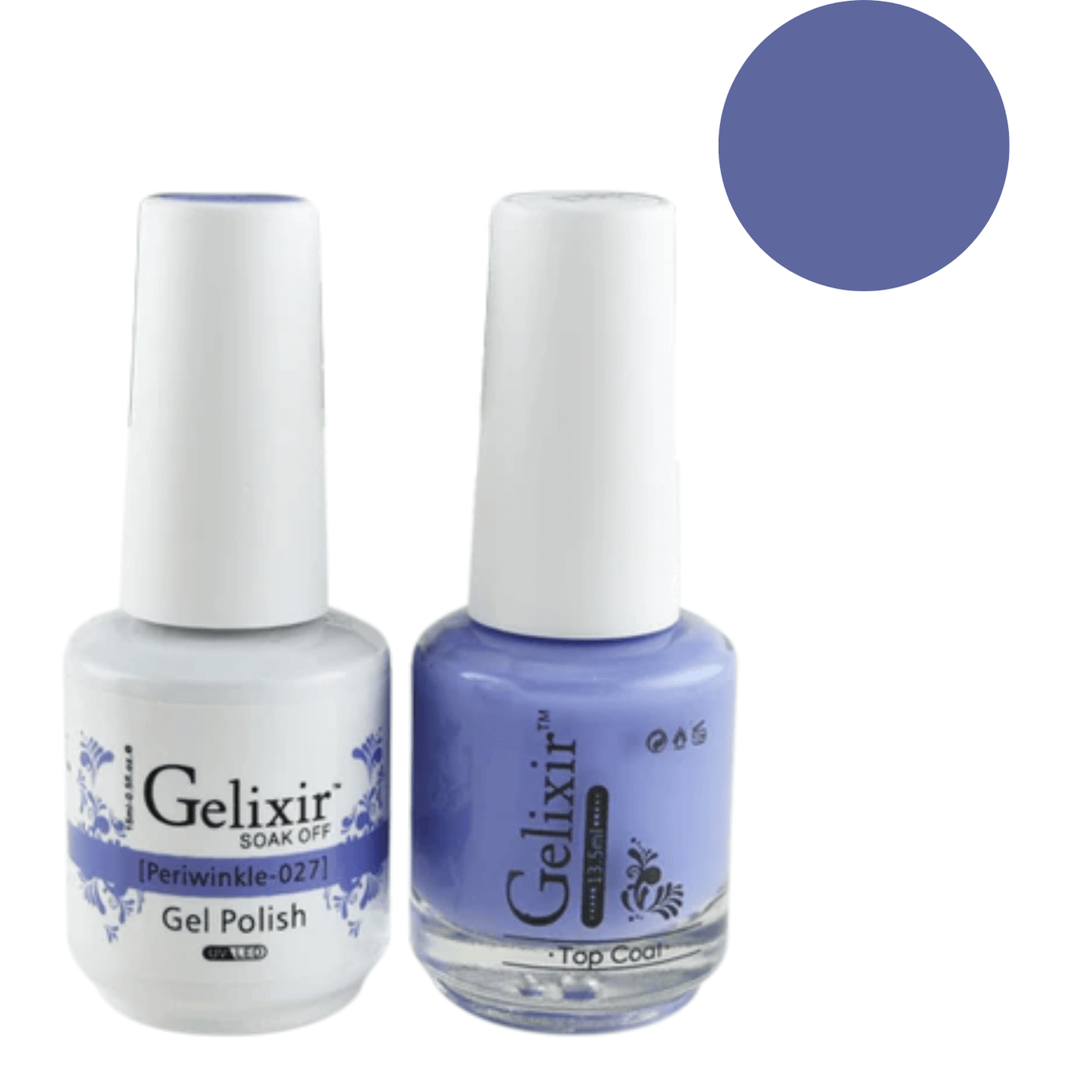 Gelixir Gel Polish & Nail Lacquer Duo - Periwinkle 027 - Premier Nail Supply 