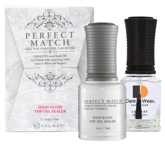 Lechat Perfect Match Top Coat - Hight Gloss Top Set - #PMT03 - Premier Nail Supply 