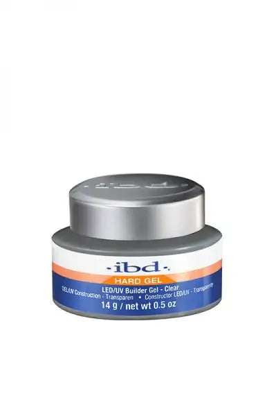IBD Hard Gel LED/UV Builder Gel Clear 0.5 oz - #61177 - Premier Nail Supply 