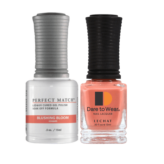 Lechat Perfect Match Gel Polish & Nail Lacquer - Blushing Bloom 0.5 oz - #PMS171 - Premier Nail Supply 