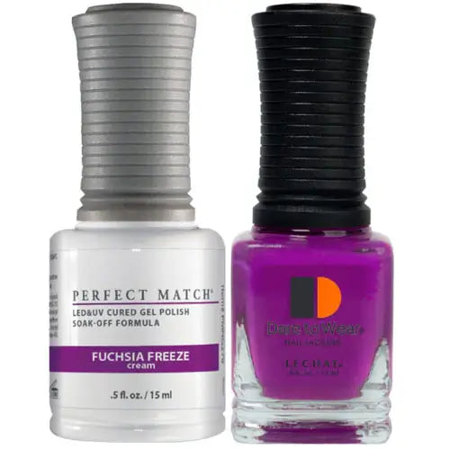 LeChat Perfect Match Gel Polish & Nail Lacquer - Fuchsia Freeze 0.5oz - #PMS279 - Premier Nail Supply 