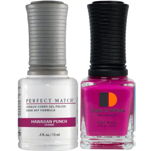 LeChat Perfect Match Gel Polish & Nail Lacquer  - Hawaiian Punch 0.5oz - #PMS282 - Premier Nail Supply 