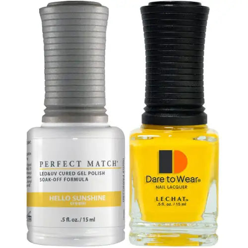 LeChat Perfect Match Gel Polish & Nail Lacquer  - Hello Sunshine 0.5oz - #PMS280 - Premier Nail Supply 