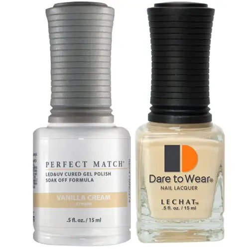 LeChat Perfect Match Gel Polish & Nail Lacquer - Vanilla Cream 0.5oz - #PMS274 - Premier Nail Supply 