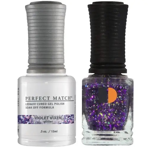 LeChat Perfect Match Gel Polish & Nail Lacquer - Violet Vixen 0.5 oz - #PMS136 - Premier Nail Supply 