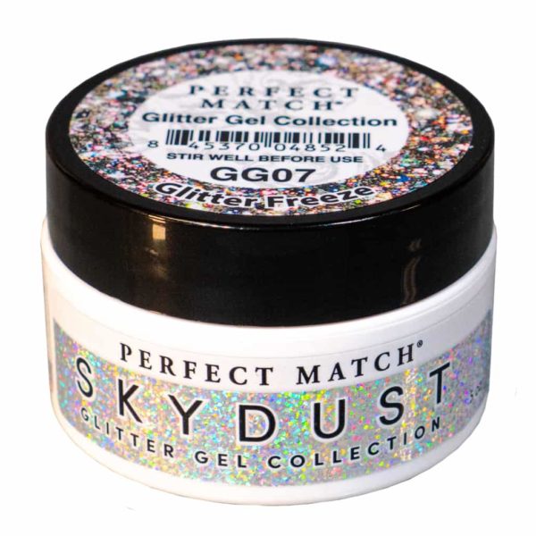 Lechat Perfect Match Glitter Gel SkyDust Glitter Freeze - #GG07 - Premier Nail Supply 