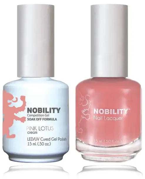 Lechat Nobility Gel Polish & Nail Lacquer - Pink Lotus 0.5 oz - #NBCS148 - Premier Nail Supply 