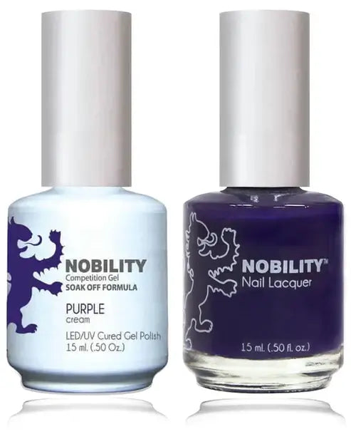 Lechat Nobility Gel Polish & Nail Lacquer - Purple 0.5 oz - #NBCS037 - Premier Nail Supply 
