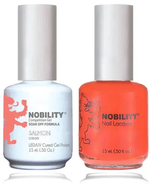 Lechat Nobility Gel Polish & Nail Lacquer - Salmon 0.5 oz - #NBCS154 - Premier Nail Supply 