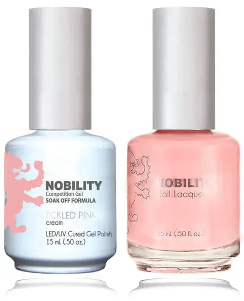 Lechat Nobility Gel Polish & Nail Lacquer - Tickled Pink 0.5 oz - #NBCS150 - Premier Nail Supply 